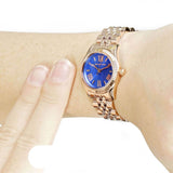 Michael Kors Lexington Quartz Blue Dial Rose Gold Steel Strap Watch For Women - MK3272 Authentic Buy Shop Now