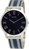 Guess Richmond Blue Dial Two Tone Mesh Bracelet Watch for Men - W1179G1 Authentic Buy Shop Now