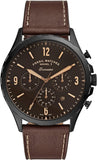 Fossil Forrester Chronograph Black Dial Brown Leather Strap Watch for Men - FS5608 Authentic Buy Shop Now
