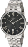 Tissot Carson Premium Black Dial Silver Steel Strap Watch For Men - T122.410.11.053.00 Authentic Buy Shop Now