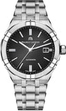 Maurice Lacroix Aikon Automatic Black Dial Silver Steel Strap Watch For Men - AI6008-SS002-330-1 Authentic Buy Shop Now