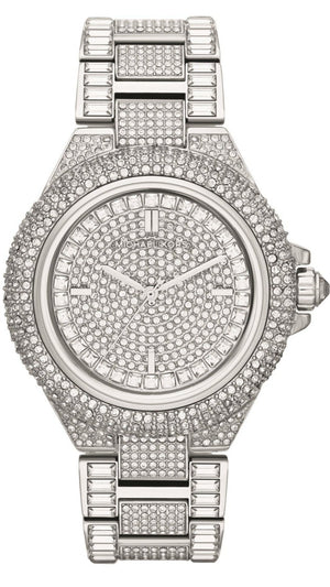 Michael Kors Camille Crystal Pave Dial Silver Steel Strap Watch for Women - MK5869 Authentic Buy Shop Now