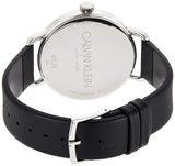 Calvin Klein Even White Dial Black Leather Strap Watch for Women - K7B211C6 Authentic Buy Shop Now