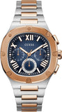 Guess Headliner Multifunction Blue Dial Two Tone Steel Strap Watch For Men - GW0572G4 Authentic Buy Shop Now