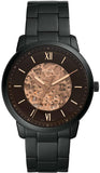 Fossil Neutra Automatic Skeleton Black Dial Black Steel Strap Watch for Men - ME3183 Authentic Buy Shop Now