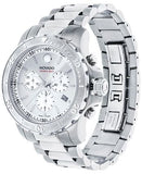 Movado Series 800 Chronograph Silver Dial Silver Steel Strap Watch For Men - 2600111 Authentic Buy Shop Now