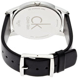 Calvin Klein Minimal Grey Dial Black Leather Strap Watch for Men - K3M221C4 Authentic Buy Shop Now