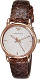 Emporio Armani Classic Analog Grey Dial Brown Leather Strap Watch For Men - AR1813 Authentic Buy Shop Now
