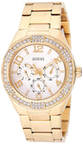 Guess Luna Diamonds White Dial Gold Steel Strap Watch for Women - W0729L2 Authentic Buy Shop Now