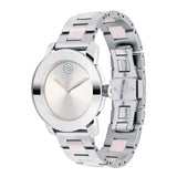 Movado Bold Silver Dial Two Tone Steel Strap Watch for Women - 3600702 Authentic Buy Shop Now