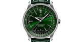 Breitling Navitimer Automatic 41mm Green Dial Green Leather Strap Watch for Men - A17326361L1P1 Authentic Buy Shop Now