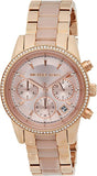 Michael Kors Ritz Chronograph Rose Gold Dial Two Tone Steel Strap Watch for Women - MK6307 Authentic Buy Shop Now