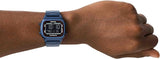 Fossil Retro Analog-Digital Black Dial Blue Steel Strap Watch for Men - FS5896 Authentic Buy Shop Now