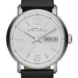 Marc Jacobs Fergus White Dial Black Leather Strap Watch for Men - MBM5076 Authentic Buy Shop Now
