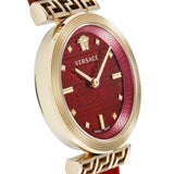 Versace Greca Meander Red Dial Red Leather Strap Watch for Women - VELW00320 Authentic Buy Shop Now