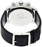 Calvin Klein City Chronograph Black Dial Black Leather Strap Watch for Men - K2G271CX Authentic Buy Shop Now