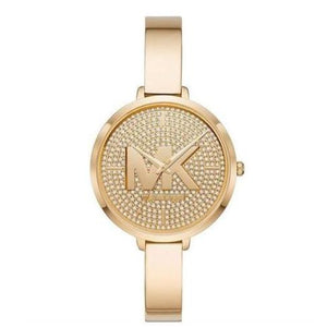 Michael Kors Parker Crystals Gold Dial Gold Steel Strap Watch For Women - MK4469 Authentic Buy Shop Now
