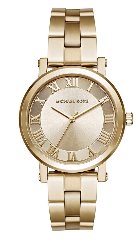 Michael Kors Norie Gold Dial Gold Steel Strap Watch for Women - MK3560 Authentic Buy Shop Now