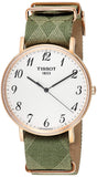 Tissot T Classic Everytime White Dial Green Nylon Strap Watch for Men - T109.610.38.032.00 Authentic Buy Shop Now