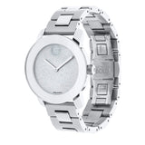 Movado Bold Crystal Dot Silver Dial Silver Steel Strap Watch For Women - 3600334 Authentic Buy Shop Now