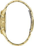 Guess Horizon Chronograph Black Dial Gold Steel Strap Watch For Men - W0379G4 Authentic Buy Shop Now