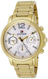 Tommy Hilfiger Claudia White Dial Gold Steel Strap Watch for Women - 1781742 Authentic Buy Shop Now