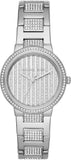 Michael Kors Gabbi Quartz Crystals Silver Dial Silver Steel Strap Watch For Women - MK3984 Authentic Buy Shop Now