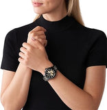 Michael Kors Wren Chronograph Black Dial Two Tone Steel Strap Watch for Women - MK6978 Authentic Buy Shop Now