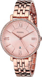 Fossil Jacqueline Rose Gold Dial Rose Gold Steel Strap Watch for Women - ES3632 Authentic Buy Shop Now