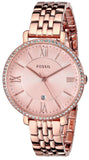 Fossil Jacqueline Rose Gold Dial Rose Gold Steel Strap Watch for Women - ES3632 Authentic Buy Shop Now