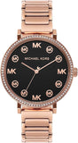 Michael Kors Addyson Quartz Black Dial Gold Steel Strap Watch for Women - MK7416 Authentic Buy Shop Now
