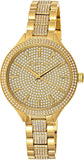 Michael Kors Slim Runway Crystals Gold Dial Gold Steel Strap Watch for Women - MK3632 Authentic Buy Shop Now