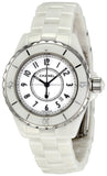 Chanel J12 Ceramic White Dial White Steel Strap Watch for Women - J12 H0968 Authentic Buy Shop Now