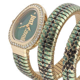Just Cavalli Doppio Green Dial Multicolor Steel Strap Watch for Women - JC1L163M0055 Authentic Buy Shop Now