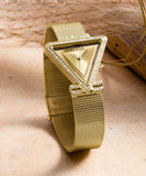 Guess Fame Diamonds Gold Dial Gold Mesh Bracelet Watch for Women - GW0508L2 Authentic Buy Shop Now