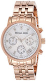 Michael Kors Damen White Dial Rose Gold Steel Strap Watch for Women - MK5026 Authentic Buy Shop Now