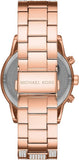 Michael Kors Ritz Three-Hand Glitz Rose Gold Dial Rose Gold Steel Strap Watch for Women - MK6748 Authentic Buy Shop Now