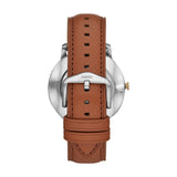Fossil The Minimalist 3H Blue Dial Brown Leather Strap Watch for Men - FS5499 Authentic Buy Shop Now
