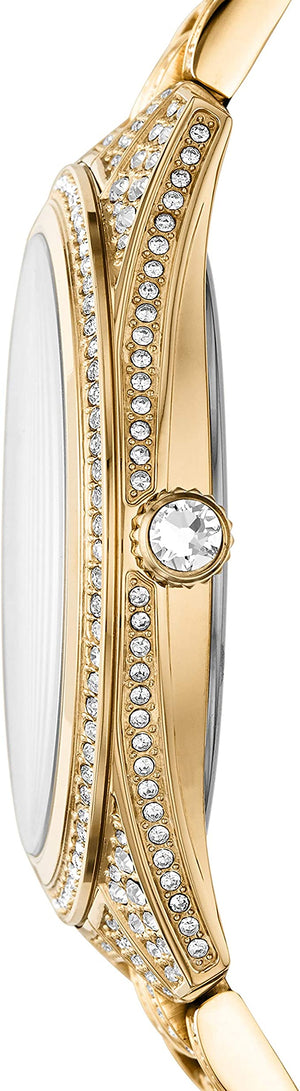 Michael Kors Lauryn Crystals Gold Dial Gold Steel Strap Watch For Women - MK3930 Authentic Buy Shop Now