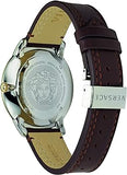 Versace V-Urban Quartz Grey Dial Brown Leather Strap Watch for Men - VELQ00219 Authentic Buy Shop Now