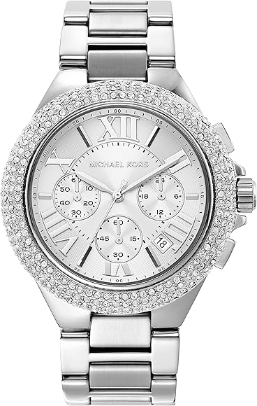 Michael Kors Camille Crystals Quartz Silver Dial Silver Steel Strap Watch for Women - MK6993 Authentic Buy Shop Now
