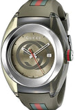 Gucci Sync XXL Quartz Brown Dial Brown Leather Strap Watch For Men - YA137106 Authentic Buy Shop Now