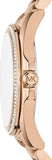 Michael Kors Bradshaw Quartz Rose Gold Dial Rose Gold Steel Strap Watch For Women - MK6556 Authentic Buy Shop Now