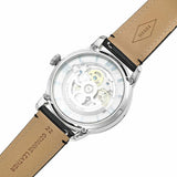 Fossil Townsman Automatic Skeleton Blue Dial Black Leather Strap Watch for Men - ME3200 Authentic Buy Shop Now