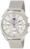 Tommy Hilfiger Mia Silver Dial Silver Mesh Bracelet Watch for Men - 1781628 Authentic Buy Shop Now