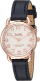 Coach Delancey Ivory Dial Navy Blue Leather Watch For Women - 14502749 Authentic Buy Shop Now