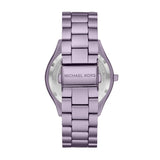 Michael Kors Slim Runway Quartz Purple Dial Purple Steel Strap Watch For Women - MK4540 Authentic Buy Shop Now