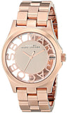 Marc Jacobs Henry Rose Gold Dial Rose Gold Steel Strap Watch for Women - MBM3207 Authentic Buy Shop Now