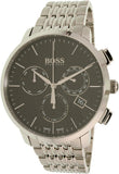 Hugo Boss Associate Black Dial Silver Steel Strap Watch for Men - 1513267 Authentic Buy Shop Now