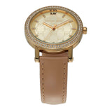 Michael Kors Corey Analog Gold Dial Brown Leather Strap Watch for Women - MK2986 Authentic Buy Shop Now